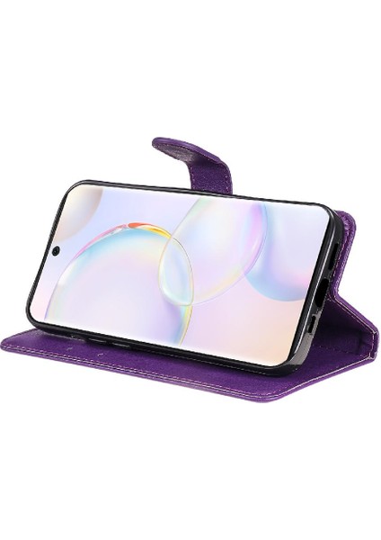 Kart Yuvası ile Huawei Nova 9 Için Flip Case Iş Cüzdan Telefon Kılıfı Yüksek (Yurt Dışından)