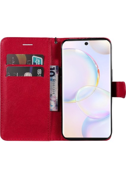 Kart Yuvası ile Huawei Nova 9 Için Flip Case Iş Cüzdan Telefon Kılıfı Yüksek (Yurt Dışından)