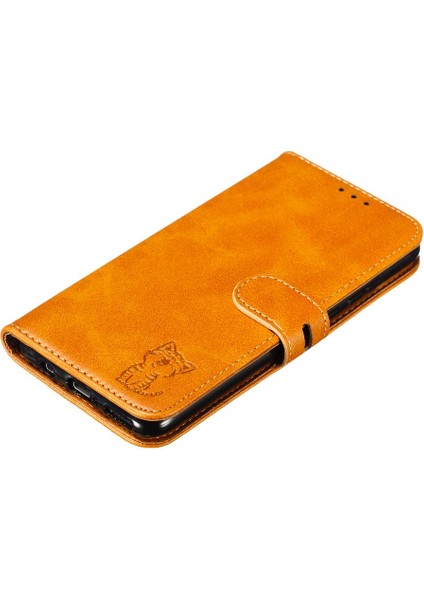 Huawei P30 Lite Kart Tutucu Kickstand Için Cüzdan Kılıf Tüm Yuvarlak Kabartmalı (Yurt Dışından)