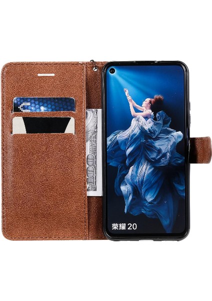 Kart Yuvası Klasik Düz Renk Iş ile Onur 20/20 Pro Için Flip Case (Yurt Dışından) modelleri