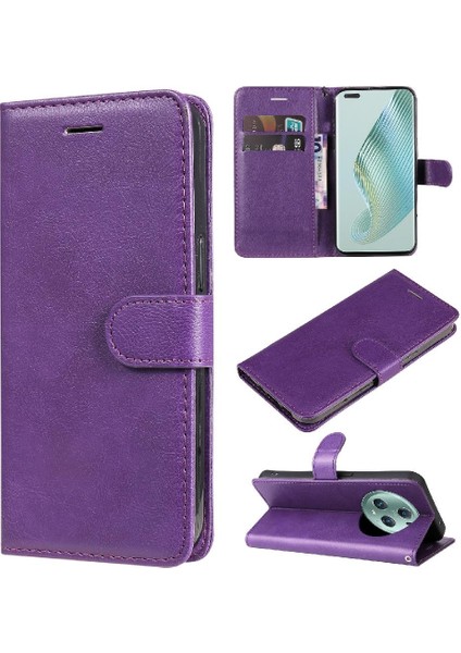 Kart Yuvası Klasik Düz Renk Cüzdan ile Onur Sihirli 5 Pro Için Flip Case (Yurt Dışından)