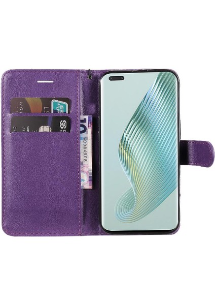 Kart Yuvası Klasik Düz Renk Cüzdan ile Onur Sihirli 5 Pro Için Flip Case (Yurt Dışından)