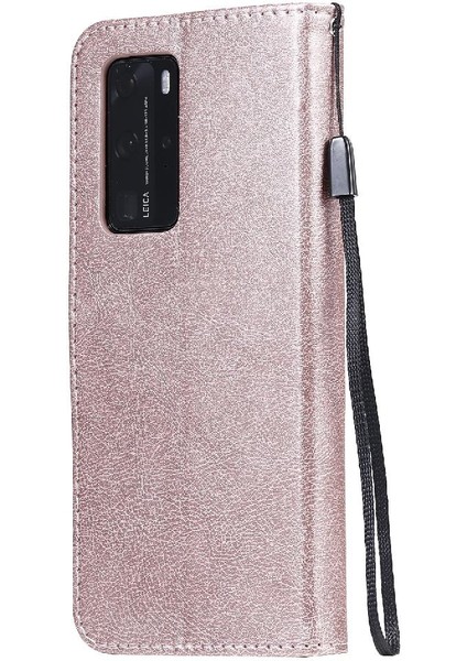 Huawei P40 Pro Klasik Düz Renk ile Yüksek Kaliteli Deri Flip Case (Yurt Dışından) fırsatları