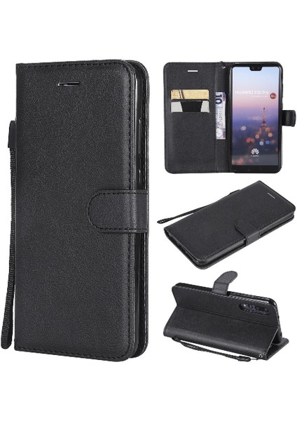Huawei P20 Pro Için Flip Case Yüksek Kalite Deri Iş Cüzdan Telefon (Yurt Dışından)