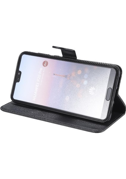 Huawei P20 Pro Için Flip Case Yüksek Kalite Deri Iş Cüzdan Telefon (Yurt Dışından) modelleri