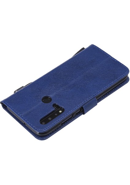 Kart Yuvası ile Huawei P20 Lite Için Flip Case Iş Cüzdan Telefon Kılıfı (Yurt Dışından)