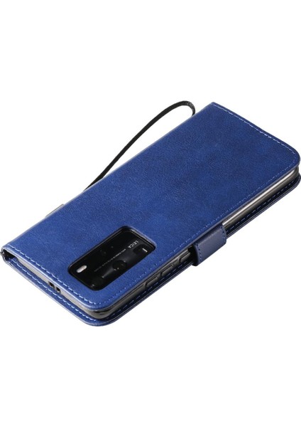 Huawei P40 Pro Klasik Düz Renk ile Yüksek Kaliteli Deri Flip Case (Yurt Dışından) fırsatları
