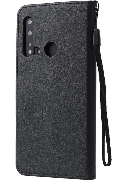 Kart Yuvası ile Huawei P20 Lite Için Flip Case Iş Cüzdan Telefon Kılıfı (Yurt Dışından)