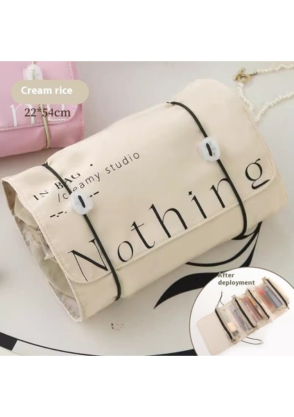 Katlanır Saklama Çantası Seyahat Taşınabilir Kozmetik Çantası Çıkarılabilir Kozmetik Makyaj Çantası (Yurt Dışından)