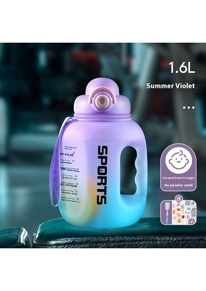 Büyük Kapasiteli Spor Su Şişesi Tonlarca Yüksek Sıcaklığa Dayanıklı Plastik Su Şişesi (Yurt Dışından)