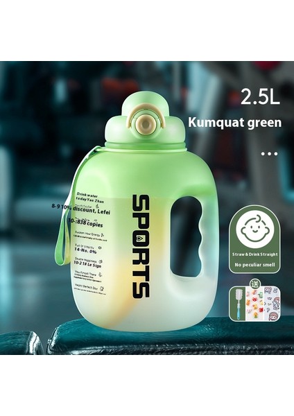 Büyük Kapasiteli Spor Su Şişesi Tonlarca Yüksek Sıcaklığa Dayanıklı Plastik Su Şişesi (Yurt Dışından)