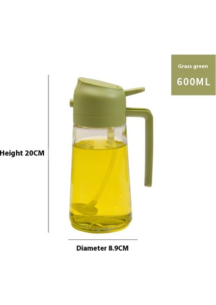 ZHOUHUAN3SHOP 2'si 1 Arada Yağ Şişesi Büyük Kapasiteli Presli Yağ Püskürtme Şişesi (Yurt Dışından)