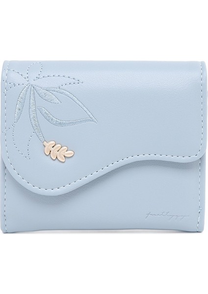 Basit ve Çok Yönlü Baskılı Katlanır Kısa Cüzdan (Yurt Dışından)