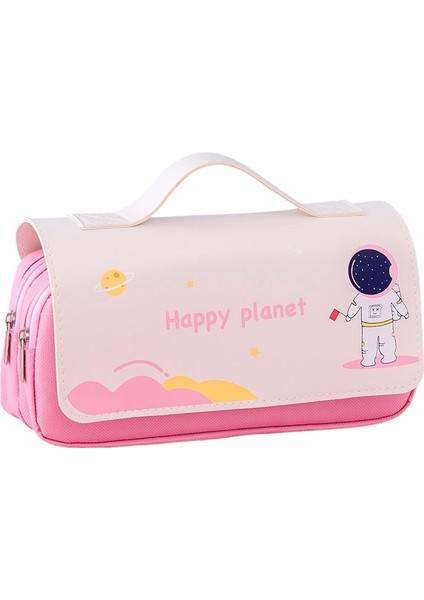 ZHOUHUAN3SHOP Karikatür Astronot Kalem Kutusu Büyük Kapasiteli Basit Kalem Kutusu (Yurt Dışından)