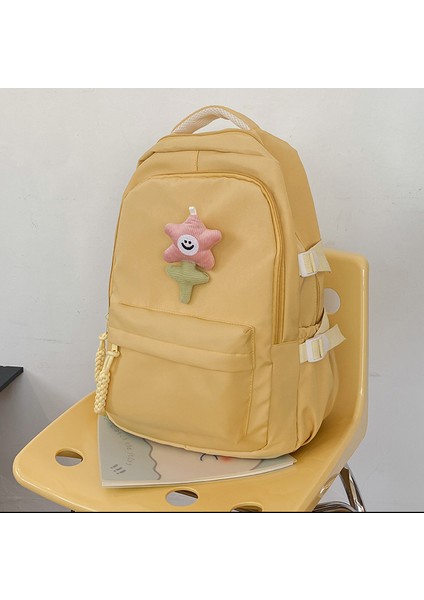 ZHOUHUAN3SHOP Düz Renk Sırt Çantası Lise Üniversite Öğrencisi Seyahat Hafif Sırt Çantası (Yurt Dışından)
