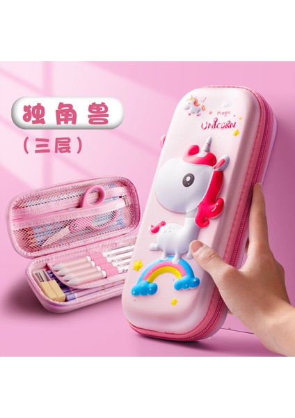 ZHOUHUAN3SHOP Kalem Çantası Okula Dönüş Sezonu Için Büyük Kapasiteli Kırtasiye Çantası (Yurt Dışından)