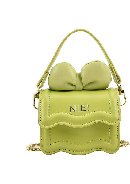 Yeni Mini Çocuk Omuz Çantası Yay Zincir Crossbody Küçük Çanta Ebeveyn-Çocuk Çantası (Yurt Dışından)