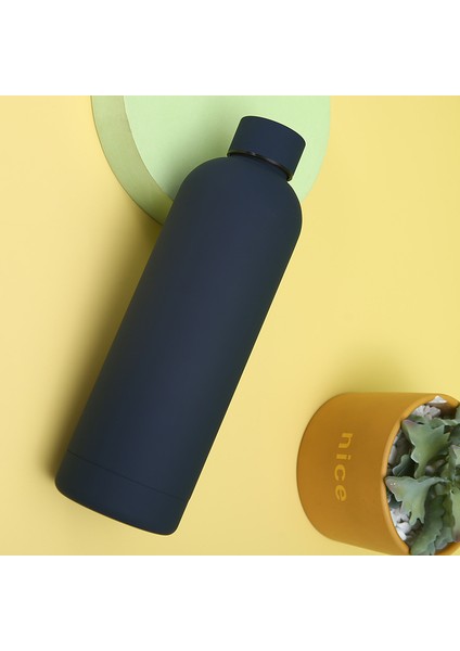 750ML Paslanmaz Çelik Yalıtımlı Su Şişesi Öğrenci Açık Taşınabilir Termos Bardak (Yurt Dışından)