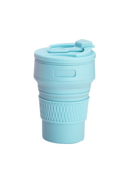Taşınabilir Gıda Sınıfı Katlanabilir Silikon Matara Plastik Teleskopik Kahve Fincanı Su Şişesi Suluk (Yurt Dışından)