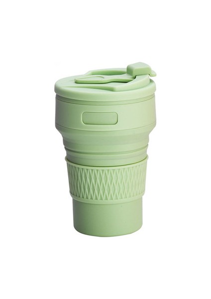 Taşınabilir Gıda Sınıfı Katlanabilir Silikon Matara Plastik Teleskopik Kahve Fincanı Su Şişesi Suluk (Yurt Dışından)