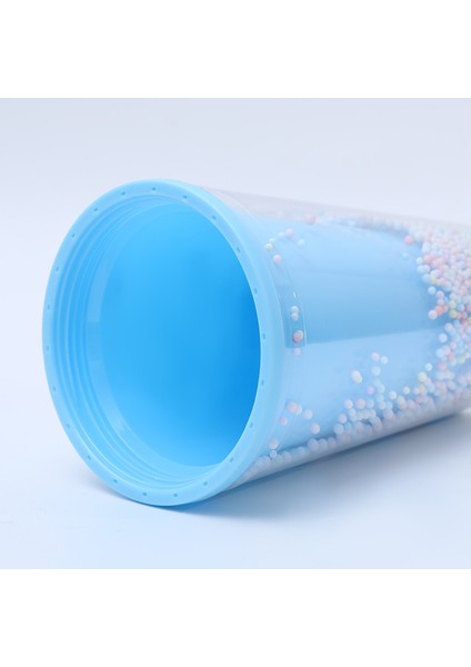 Yaz Çift Katmanlı Soğuk Yalıtım Pipetli Bardak Taşınabilir Kabarcık Top Plastik Bardak (Yurt Dışından) indirimleri