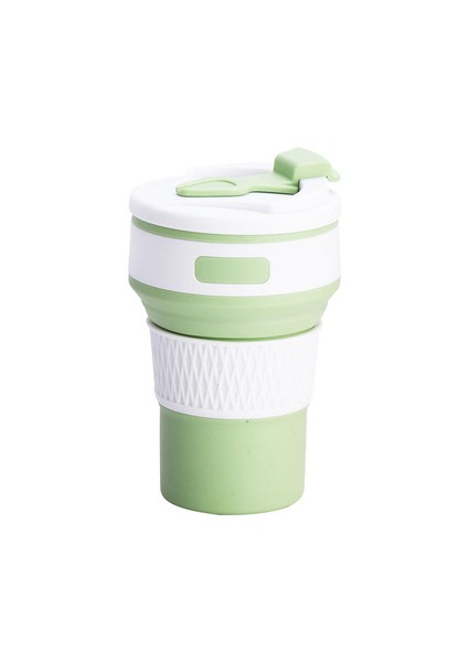 Taşınabilir Gıda Sınıfı Katlanabilir Silikon Matara Plastik Teleskopik Kahve Fincanı Su Şişesi Suluk (Yurt Dışından)