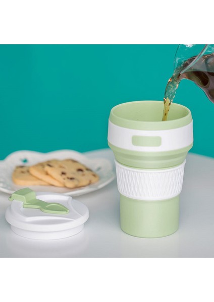Taşınabilir Gıda Sınıfı Katlanabilir Silikon Matara Plastik Teleskopik Kahve Fincanı Su Şişesi Suluk (Yurt Dışından) fiyatları