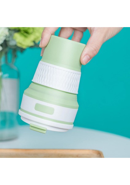 Taşınabilir Gıda Sınıfı Katlanabilir Silikon Matara Plastik Teleskopik Kahve Fincanı Su Şişesi Suluk (Yurt Dışından) modelleri