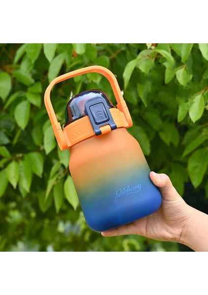 1000 ml Yaz Öğrenci Açık Spor Büyük Kapasiteli Su Bardağı Çocuk Saman Su Şişesi (Yurt Dışından)