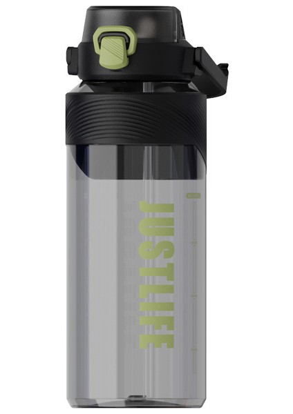 Öğrenci Büyük Kapasiteli Gezgin Su Şişesi 1800ML Açık Plastik Su Bardağı (Yurt Dışından)