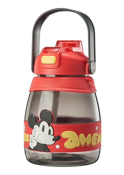 1000 ml Karikatür Desen Çift Içecek Taşınabilir Yaz Büyük Kapasiteli Su Bardağı Öğrenci Spor Su Şişesi (Yurt Dışından)