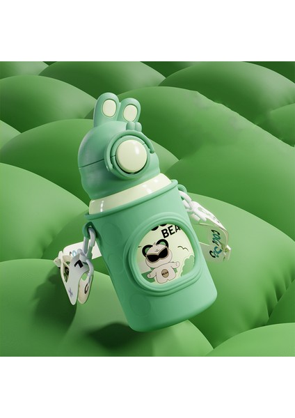 500 ml Çocuk Sevimli Taşınabilir Yalıtımlı Su Bardağı 316 Paslanmaz Çelik Su Şişesi (Yurt Dışından)