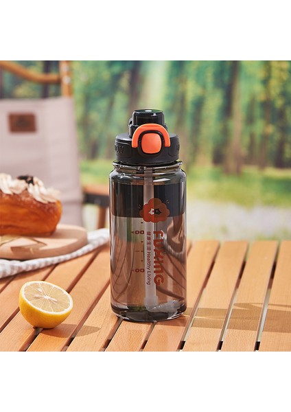 800 ml Öğrenci Spor Saman Su Bardağı Çocuk Taşınabilir Basit Yaz Plastik Su Şişesi (Yurt Dışından)