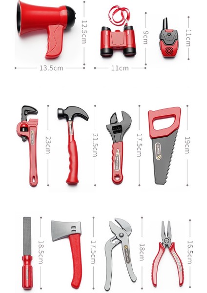 34 Parçalı Çocuk Itfaiyeci Ekipmanı Seti Oyuncakları (Yurt Dışından)