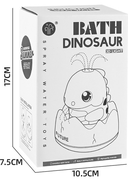 Çocuk Dinozor Indüksiyon Püskürtme Topu Banyosu Oynayan Su Oyuncakları (Yurt Dışından) modelleri