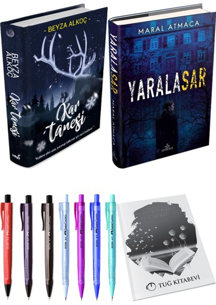 Kar Tanesi - Yaralasar 1 + Kalem + Not Defteri