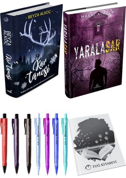Kar Tanesi - Yaralasar 3 + Kalem + Not Defteri