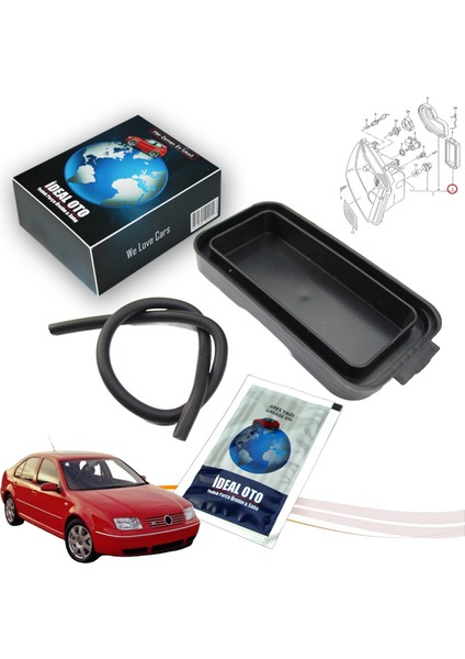 Vw Bora 1j2,1j6 1998-2005 Için Far Kapağı 1J5941607