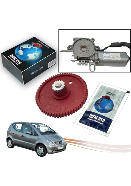 Mercedes Benz A W168- 1997-2004 Sunroof Motor Dişlisi & Yağı 0 390 200 011 039020001, 949 16C