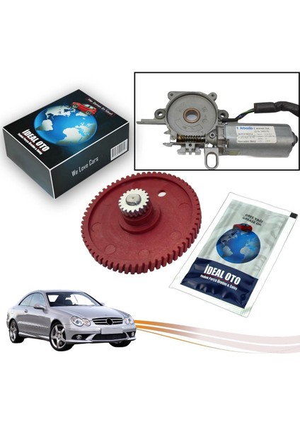 Mercedes Benz Clk 209 2002-2009 Sunroof Motor Dişlisi & Yağı 0 390 200 011 039020001, 949 16C