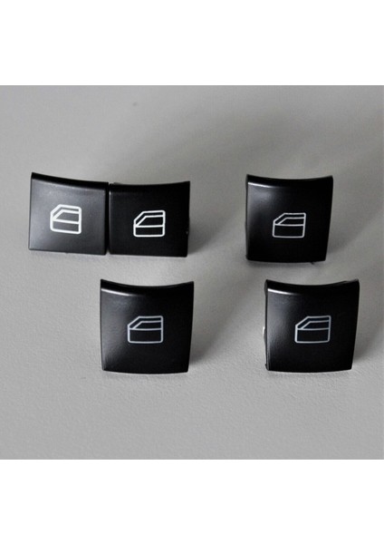 Mercedes W169 A W245 B W164 ml Gl Cam Düğmesi (Ön Sol 2li + Ön Sağ + Arkalar) 5 Adet