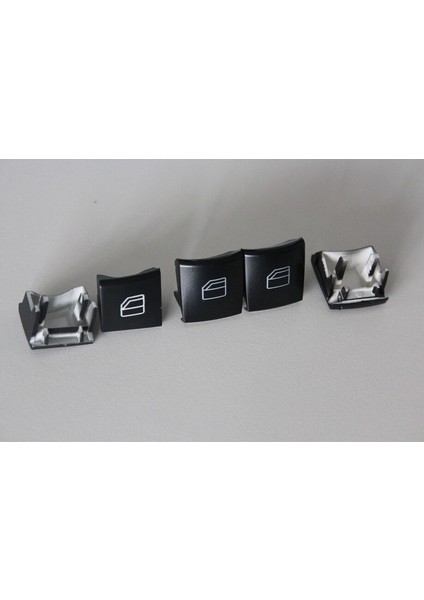 Mercedes W169 A W245 B W164 ml Gl Cam Düğmesi (Ön Sol 2li + Ön Sağ + Arkalar) 5 Adet fırsatları