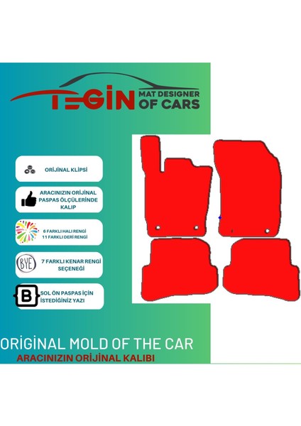 Audi A1 2010-2018 Aracınıza Özel Prime Siyah Halı Siyah Kenar Halı Paspas fiyatları