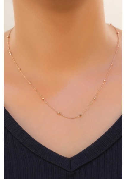 60 cm Rose Pembe Renk Toplu Gümüş Kolye Zincir wsn229p fiyatları