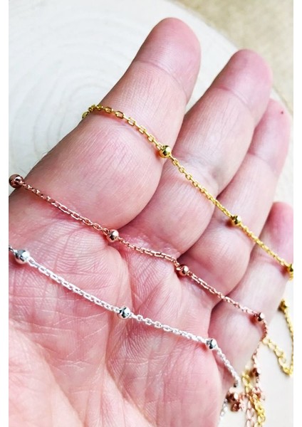 60 cm Rose Pembe Renk Toplu Gümüş Kolye Zincir wsn229p indirimleri