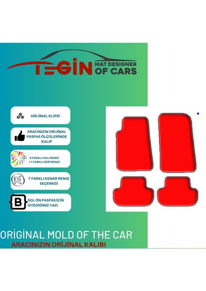 Chevrolet Camaro 2009-2016 Aracınıza Özel Prime Siyah Halı Siyah Kenar Halı Paspas fiyatları