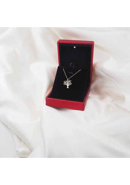 Renkli Taşlı Hayat Ağacı Kolye indirimleri