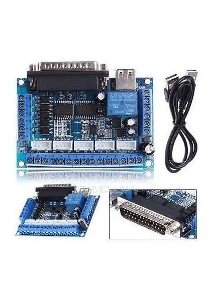 5 Eksen Mach3 Kontrol Kartı Lpt