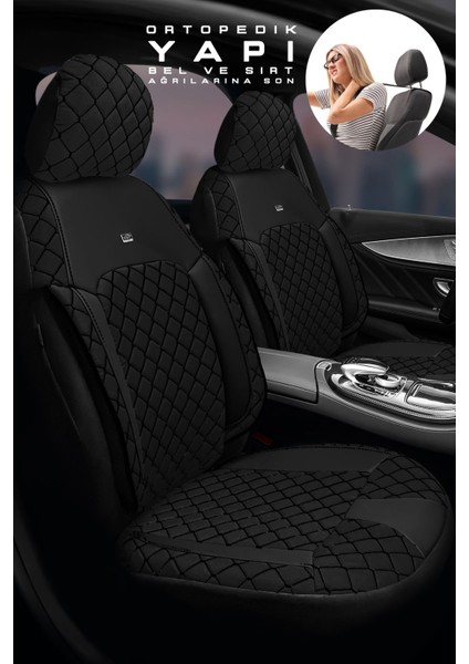 Fiat Stilo Hachback 2001-2006 Aracınıza Uyumlu Ticari Siyah Efes Konfor Serisi