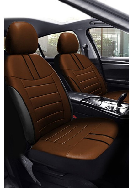 Wolkswagen Jetta Tridline Sedan 2012-2020 Aracınıza Uyumlu Koltuk Kılıfı Luxe Deri Taba